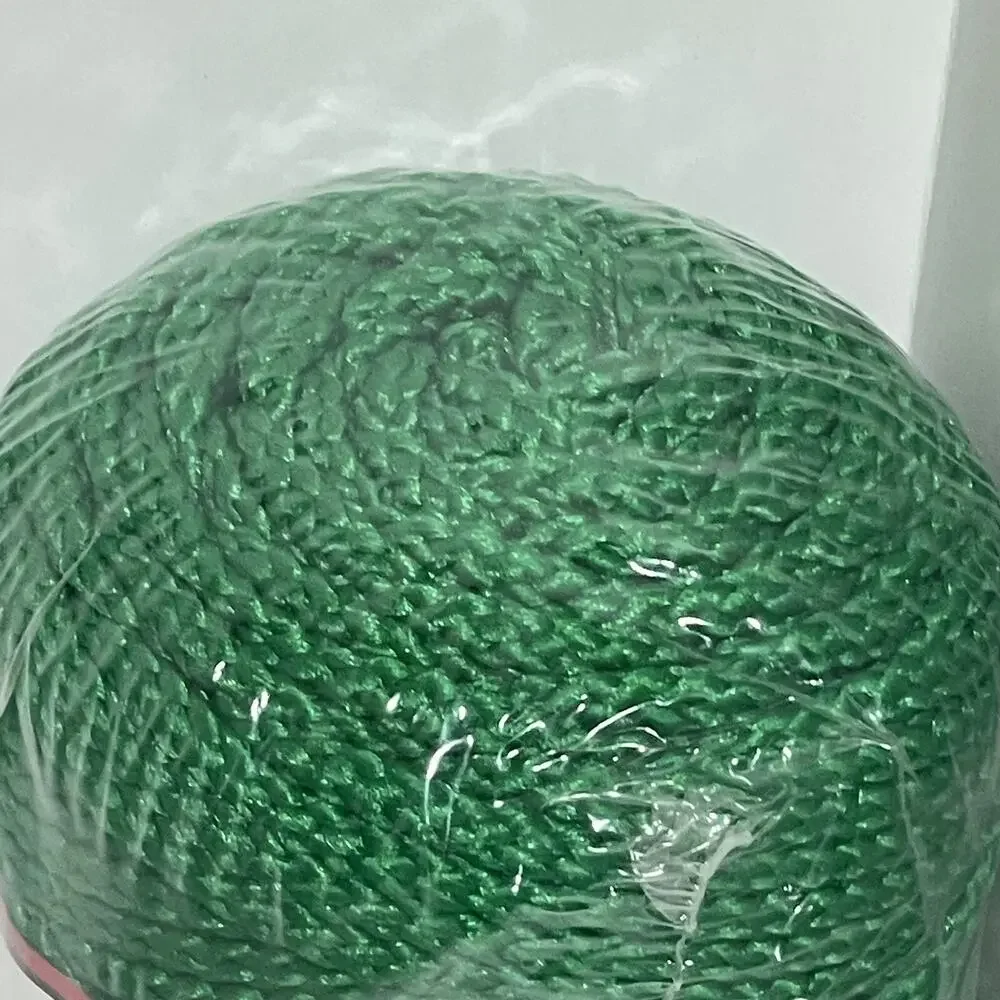New Vintage Bonnie Macrame Braid 6mm 100 Yards Pepperell Craft Cord Green NOS - Picture 6 of 8